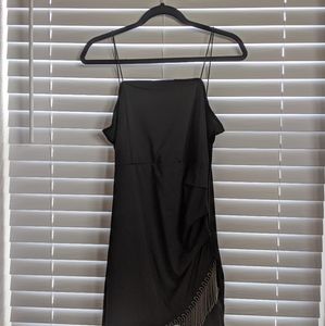 Little black dress with bead detail